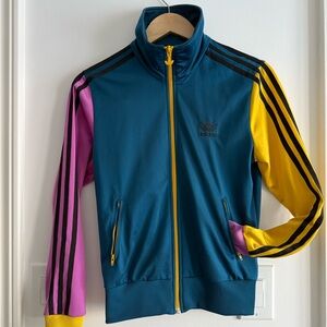 Adidas Blue and Yellow Track Jacket
